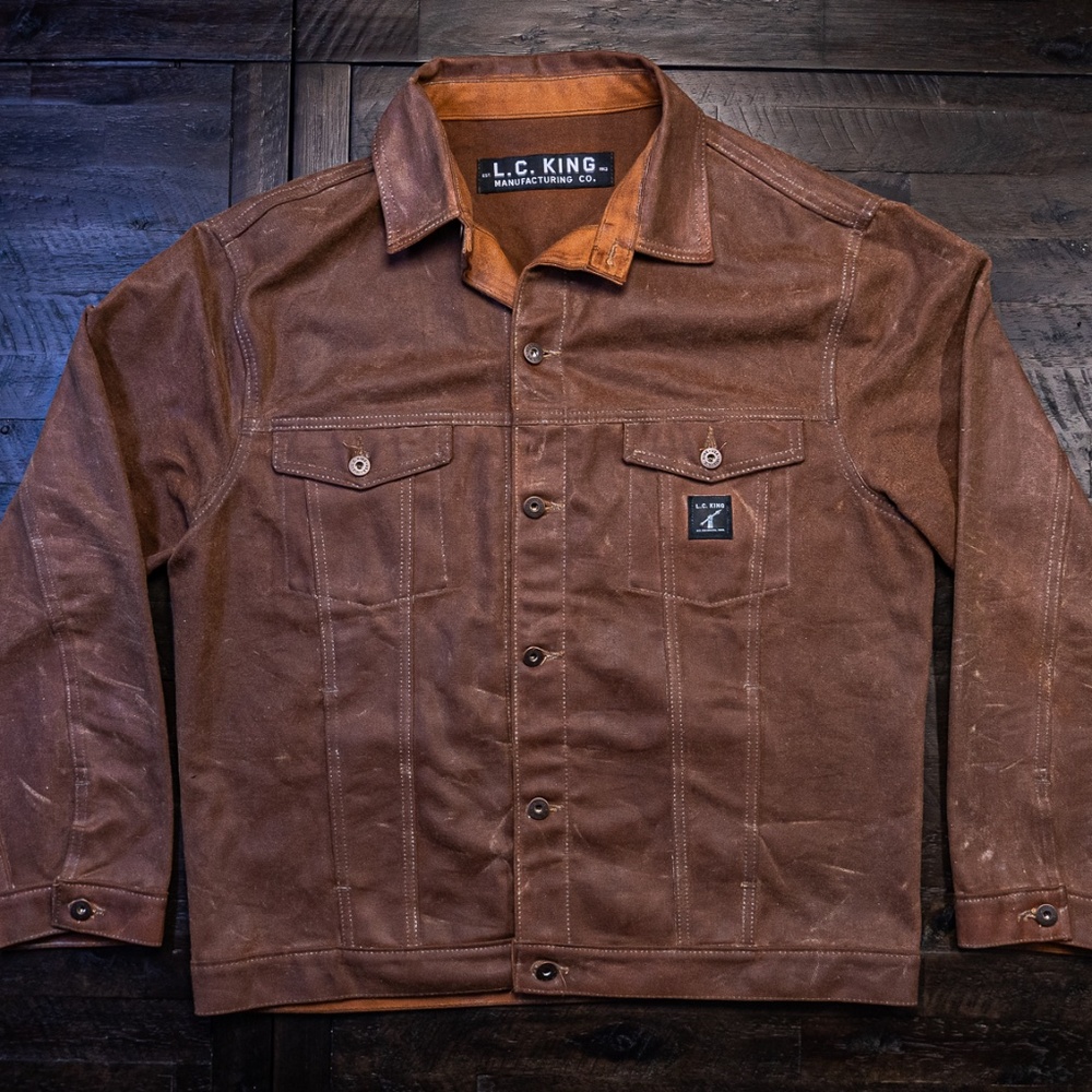 L.C. King Waxed Trucker Jacket